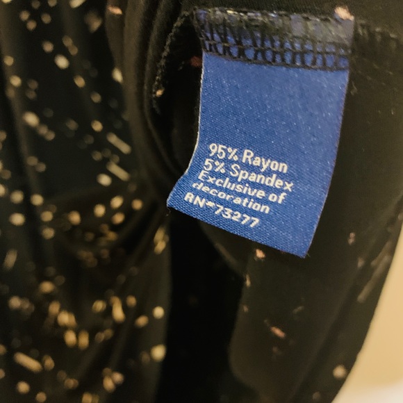 Soft and Stretchy Apt. 9 Black Dress in XL - Picture 4 of 4